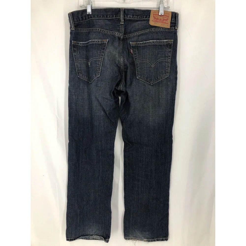 Levis 559 Relaxed Fit Straight Leg 100% Cotton Denim Blue Jeans 32x30 (34x31)